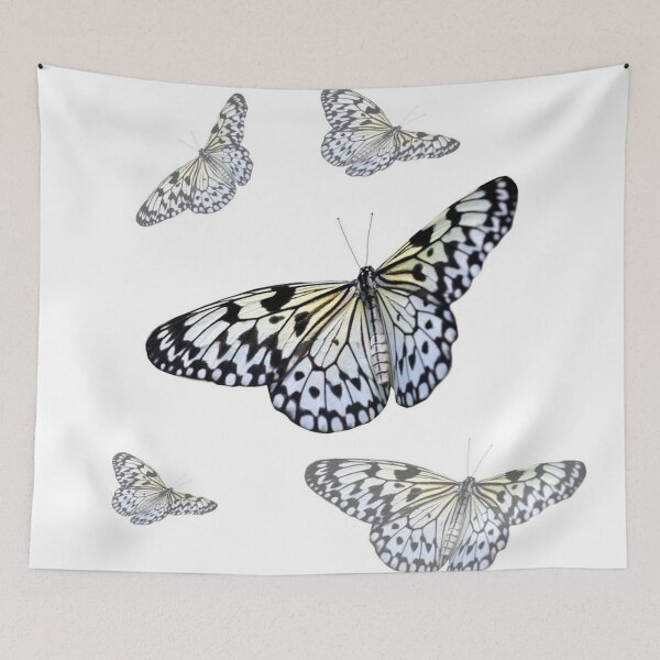 Item preview, FLUTTERING BLACK & WHITE BUTTERFLIES designed and sold by sharlesart.