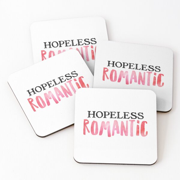 Item preview, Hopeless Romantic in Pink Ombré Sticker | Perfect for Kindle & Book Lover Accessories designed and sold by Stickers by @molllyclare.