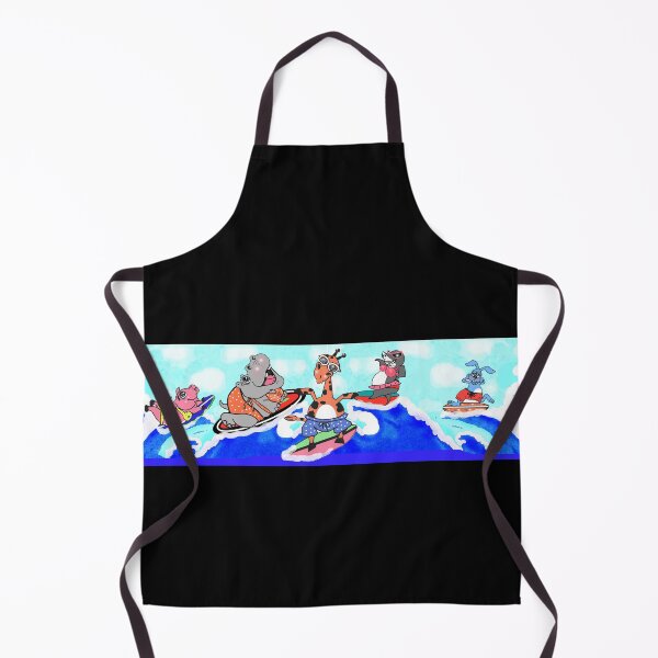 Item preview, cute animals Surfing time ( giraffe , hippo, shark pig and bunny ( rabbit) ) designed and sold by Shirley cute art .