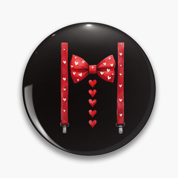 Item preview, Hearts Bow Tie & Suspenders Valentine's Dayer designed and sold by BornBorn.