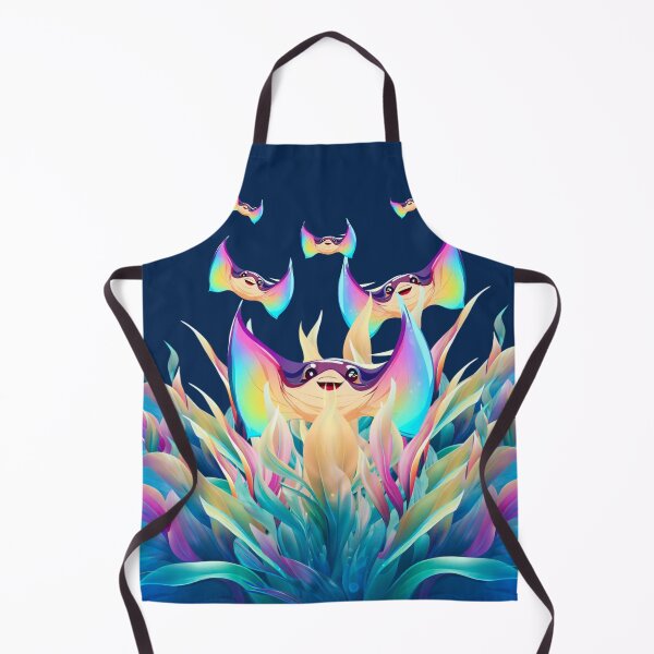 Item preview, Happy Multicolored Manta Rays In The Ocean designed and sold by Ciervo Primavera.