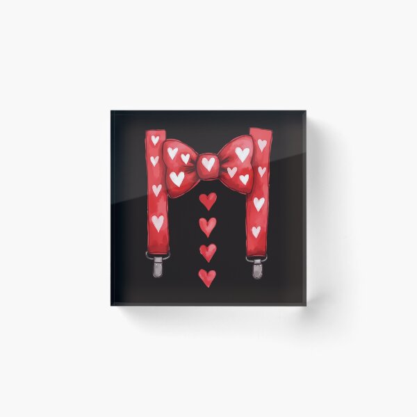 Item preview, Hearts Bow Tie & Suspenders Valentine's Dayer  Funny toddler boys designed and sold by BornBorn.