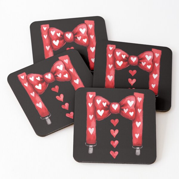 Item preview, Hearts Bow Tie & Suspenders Valentine's Dayer  Funny toddler boys designed and sold by BornBorn.