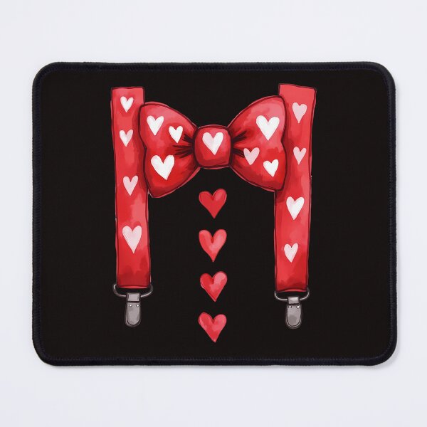 Item preview, Hearts Bow Tie & Suspenders Valentine's Dayer  Funny toddler boys designed and sold by BornBorn.