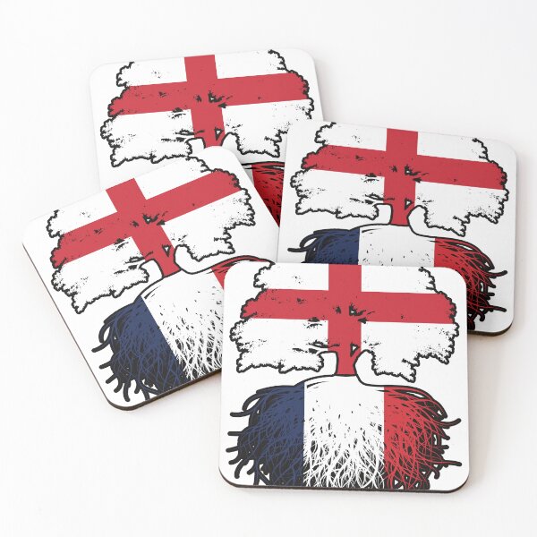 Item preview, France French English England Tree Roots Flag designed and sold by FlagX.