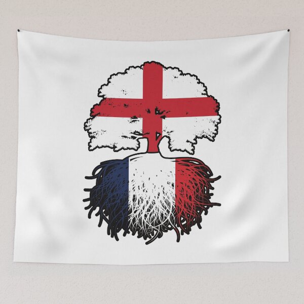 Item preview, France French English England Tree Roots Flag designed and sold by FlagX.