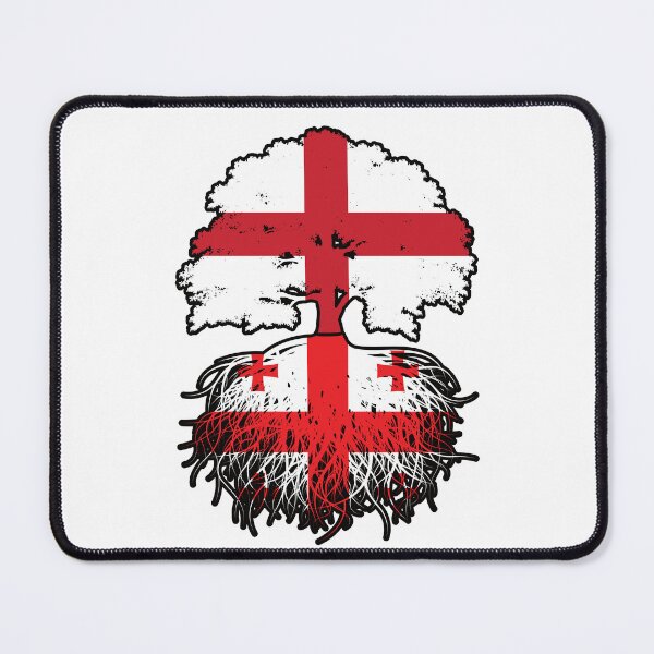 Item preview, Georgia Georgian English England Tree Roots Flag designed and sold by FlagX.