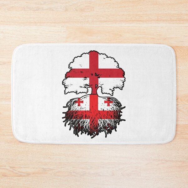 Item preview, Georgia Georgian English England Tree Roots Flag designed and sold by FlagX.