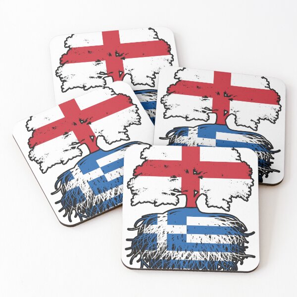 Item preview, Greece Greek English England Tree Roots Flag designed and sold by FlagX.