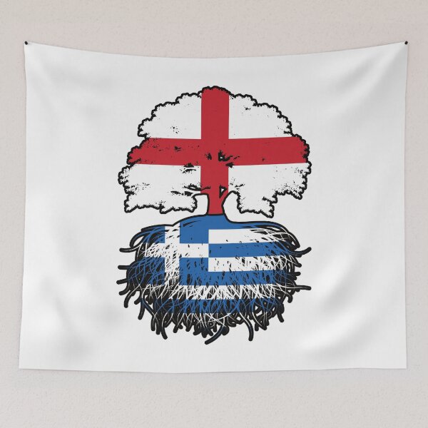 Item preview, Greece Greek English England Tree Roots Flag designed and sold by FlagX.