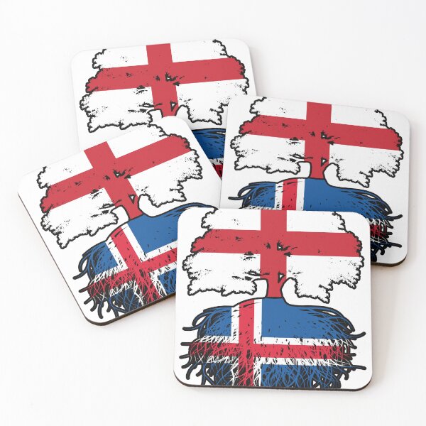 Item preview, Iceland Icelandic English England Tree Roots Flag designed and sold by FlagX.