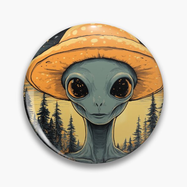 Item preview, ALIEN DESIGN CAMPING FOREST TRIPPY RETRO COTTAGECORE designed and sold by NikoDeeko.