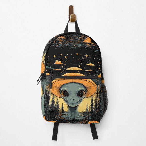 Item preview, ALIEN DESIGN CAMPING FOREST TRIPPY RETRO COTTAGECORE designed and sold by NikoDeeko.