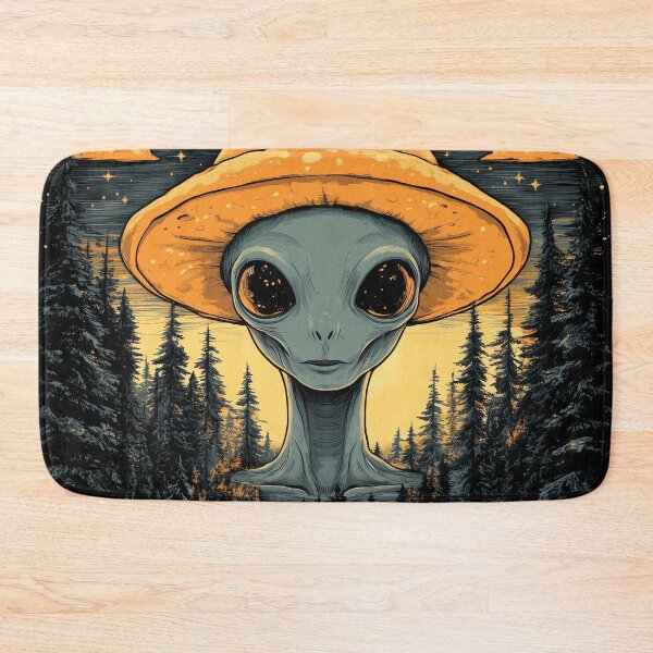 Item preview, ALIEN DESIGN CAMPING FOREST TRIPPY RETRO COTTAGECORE designed and sold by NikoDeeko.