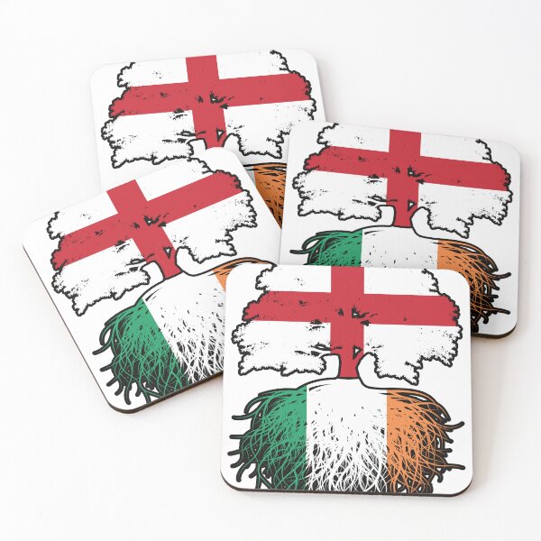 Item preview, Ireland Irish English England Tree Roots Flag designed and sold by FlagX.