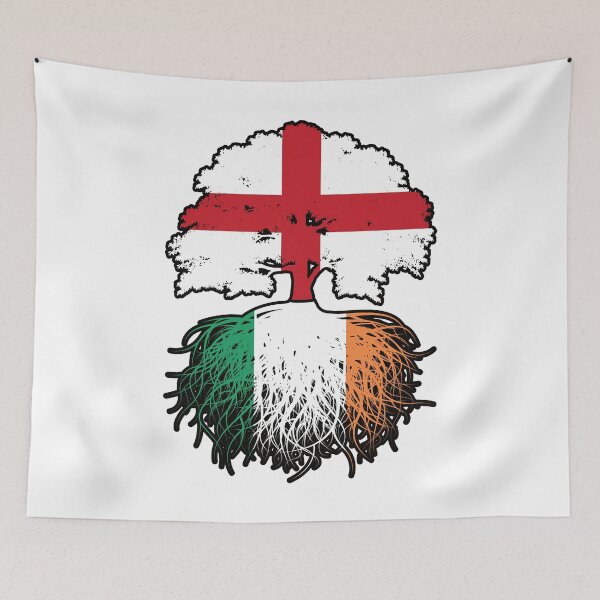 Item preview, Ireland Irish English England Tree Roots Flag designed and sold by FlagX.