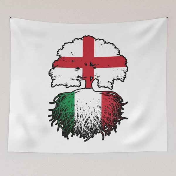 Item preview, Italy Italian English England Tree Roots Flag designed and sold by FlagX.