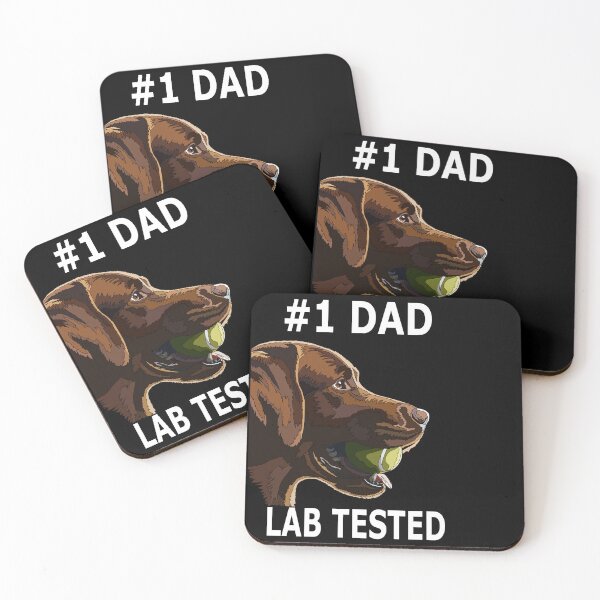 Item preview, #1 Dad Chocolate Lab Tested designed and sold by Just-Arts-4U.