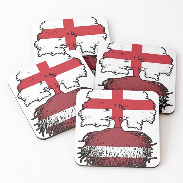 Item preview, Latvia Latvian English England Tree Roots Flag designed and sold by FlagX.