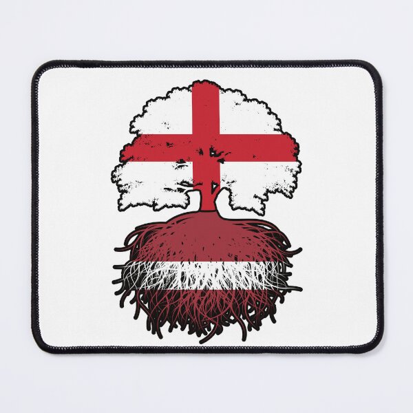 Item preview, Latvia Latvian English England Tree Roots Flag designed and sold by FlagX.