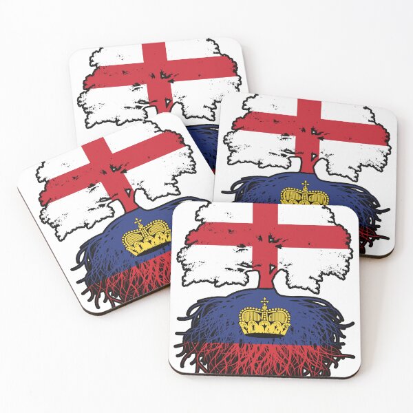 Item preview, Liechtenstein Liechtensteiner English England Tree Roots Flag designed and sold by FlagX.