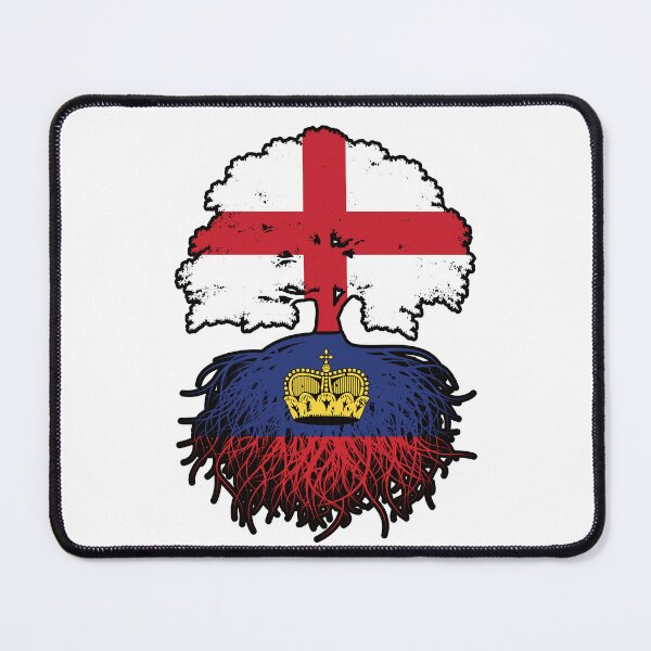 Item preview, Liechtenstein Liechtensteiner English England Tree Roots Flag designed and sold by FlagX.