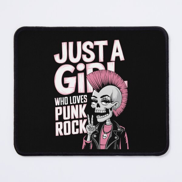 Item preview, "Just a Girl Who Loves Punk Rock" Funny Punk Rock T-Shirt designed and sold by paulo silveira.