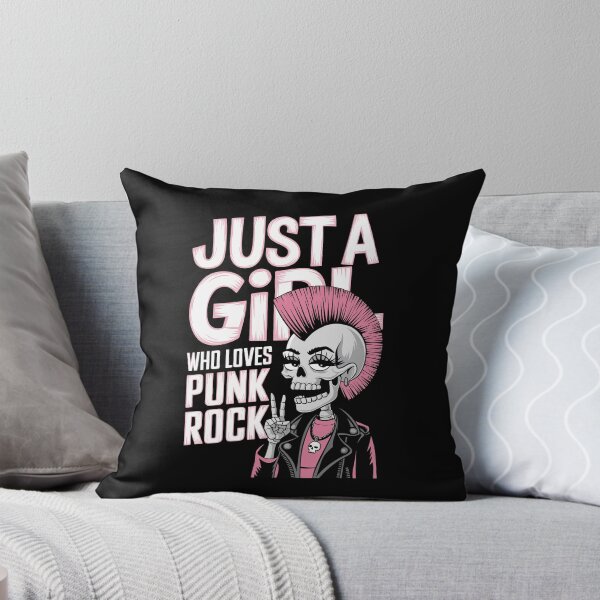 Item preview, "Just a Girl Who Loves Punk Rock" Funny Punk Rock T-Shirt designed and sold by paulo silveira.