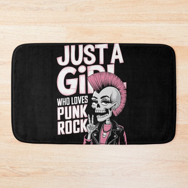 Item preview, "Just a Girl Who Loves Punk Rock" Funny Punk Rock T-Shirt designed and sold by paulo silveira.