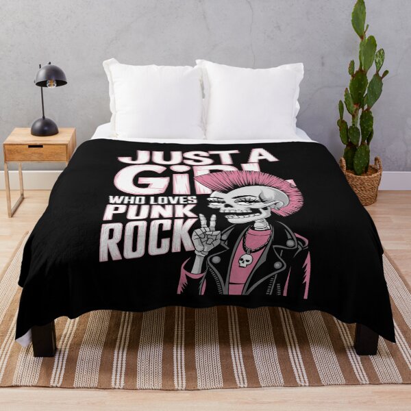 Item preview, "Just a Girl Who Loves Punk Rock" Funny Punk Rock T-Shirt designed and sold by paulo silveira.