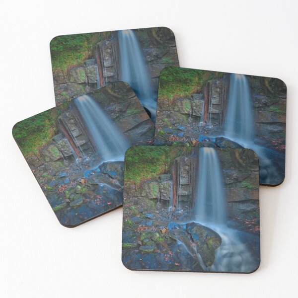 Item preview, Long exposure photograph of waterfall at Lumsdale falls in Derbyshire designed and sold by Drone-tees.