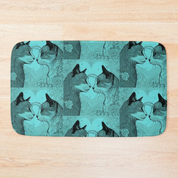 Item preview, Cat's love, Cat Love. Cats lover, Cat, Cats, black cats, love designed and sold by GOLDENGARDENART.
