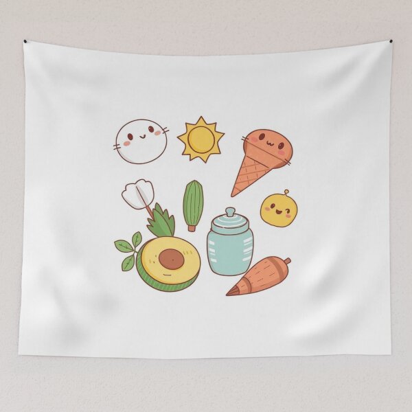 Item preview, Hand-Drawn Kawaii Objects Collection designed and sold by hjian8219.