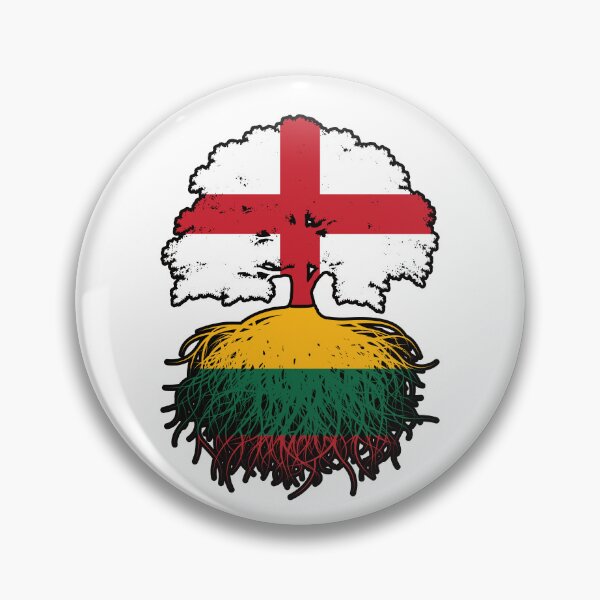 Item preview, Lithuania Lithuanian English England Tree Roots Flag designed and sold by FlagX.
