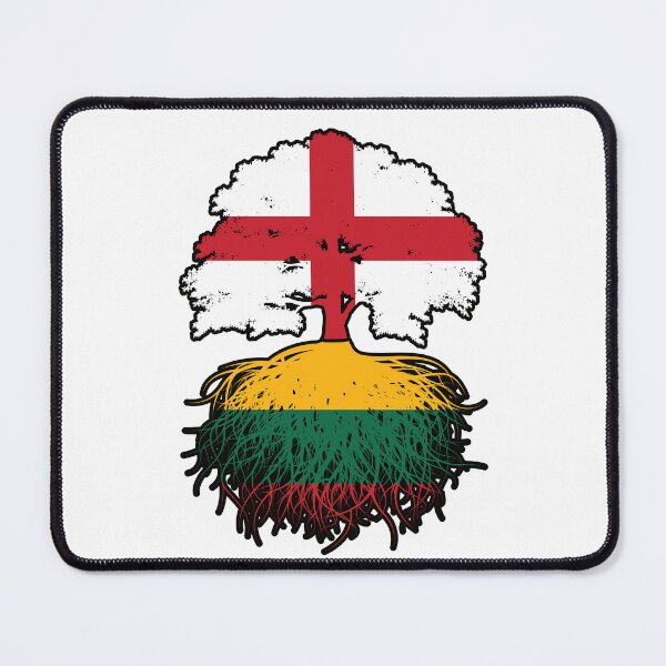 Item preview, Lithuania Lithuanian English England Tree Roots Flag designed and sold by FlagX.