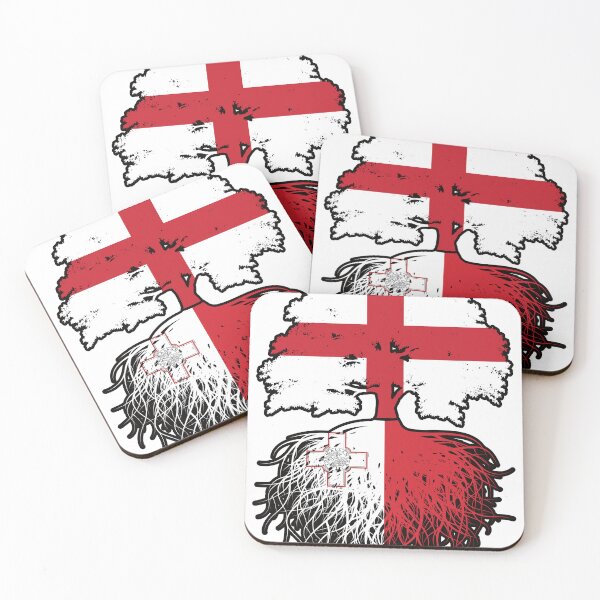 Item preview, Malta Maltese English England Tree Roots Flag designed and sold by FlagX.