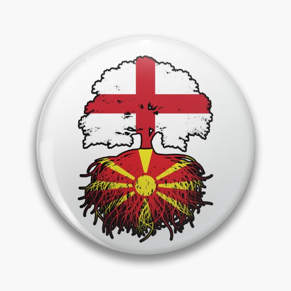 Item preview, Macedonia Macedonian English England Tree Roots Flag designed and sold by FlagX.