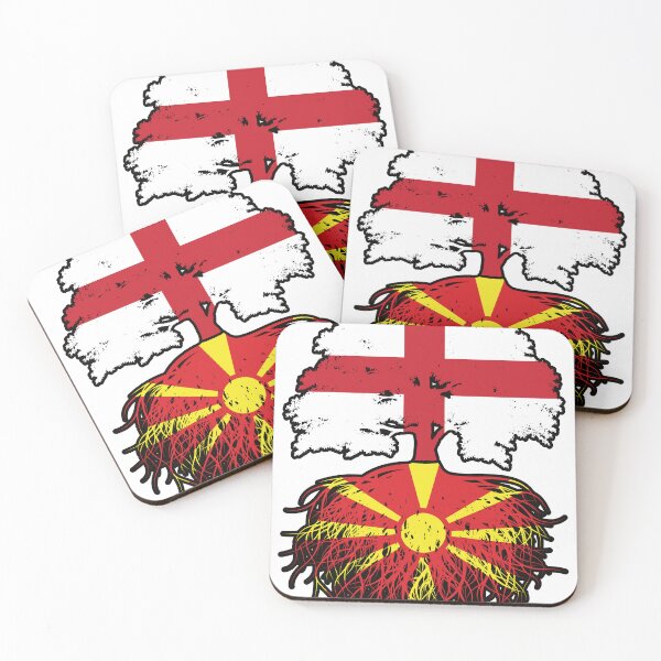 Item preview, Macedonia Macedonian English England Tree Roots Flag designed and sold by FlagX.