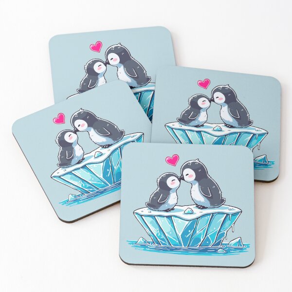 Item preview, Penguins Kissing on an Iceberg designed and sold by Ghost on Toast.