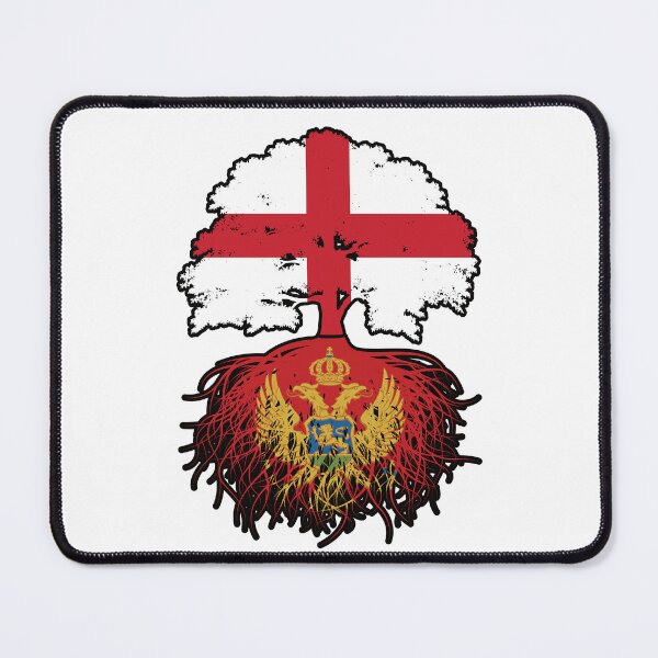 Item preview, Montenegro Montenegrin English England Tree Roots Flag designed and sold by FlagX.