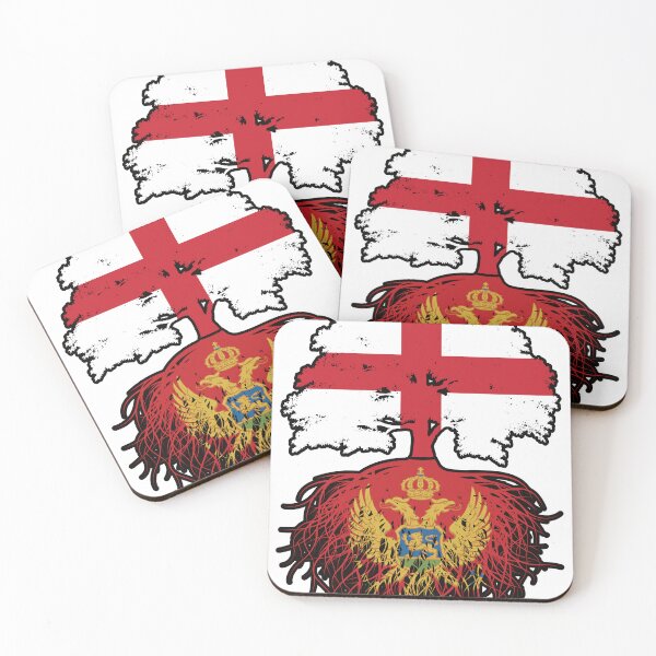 Item preview, Montenegro Montenegrin English England Tree Roots Flag designed and sold by FlagX.