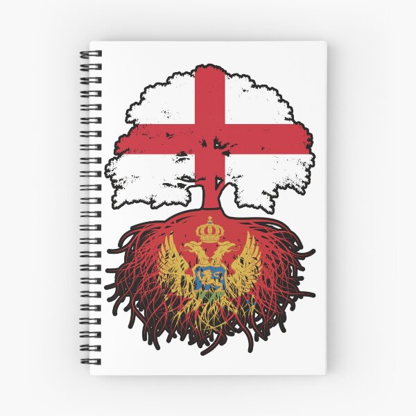 Item preview, Montenegro Montenegrin English England Tree Roots Flag designed and sold by FlagX.
