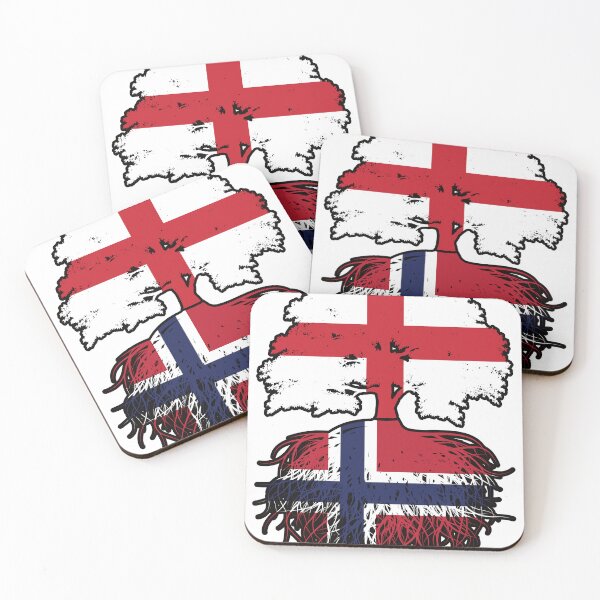 Item preview, Norway Norwegian English England Tree Roots Flag designed and sold by FlagX.