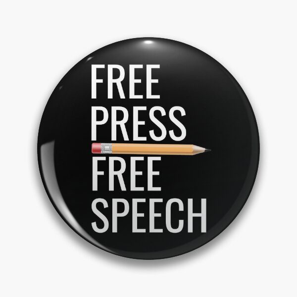 Item preview, Free Press Free Speech Statement – Defend Your Rights  designed and sold by The Junto Shop.