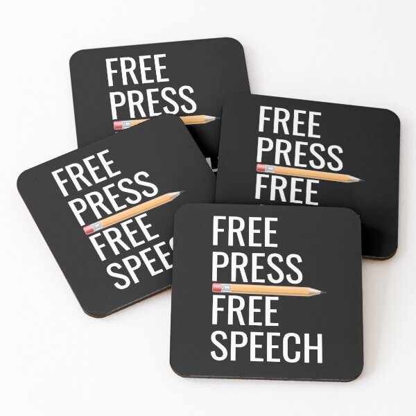 Item preview, Free Press Free Speech Statement – Defend Your Rights  designed and sold by The Junto Shop.