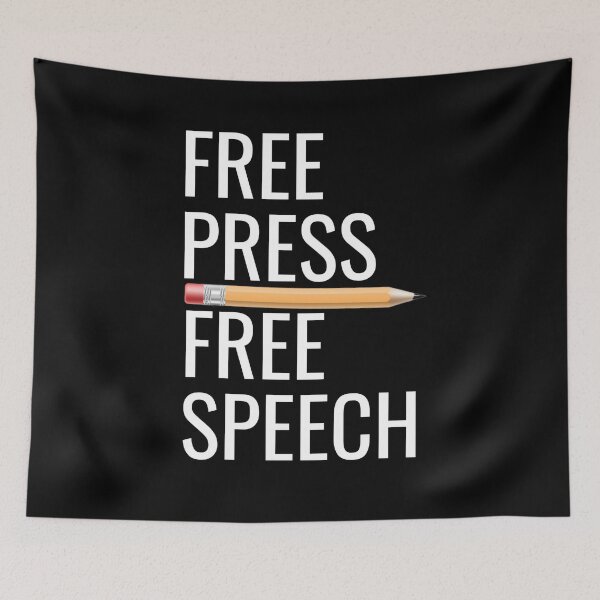 Item preview, Free Press Free Speech Statement – Defend Your Rights  designed and sold by The Junto Shop.