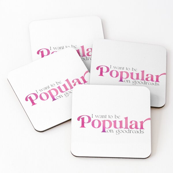 Item preview, I Want to Be Popular on Goodreads Sticker | Funny Book Lover Humor designed and sold by Stickers by @molllyclare.