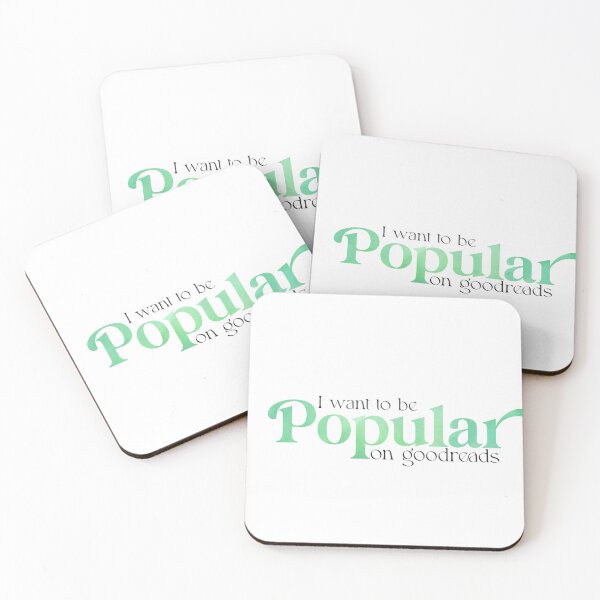 Item preview, I Want to Be Popular on Goodreads Green Ombré Sticker | Funny Book Lover Humor designed and sold by Stickers by @molllyclare.