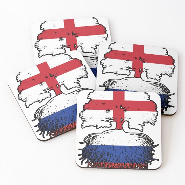 Item preview, Russia Russian English England Tree Roots Flag designed and sold by FlagX.