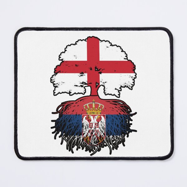 Item preview, Serbia Serbian English England Tree Roots Flag designed and sold by FlagX.
